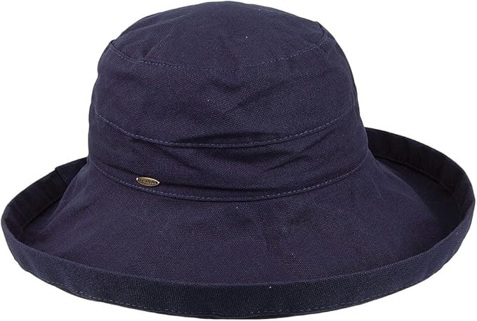 Scala Women's Cotton Hat with Inner Drawstring and Upf 50+ Rating