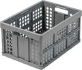 Clax® crate | folding box | basket | 48 qt (12 gal) | grey