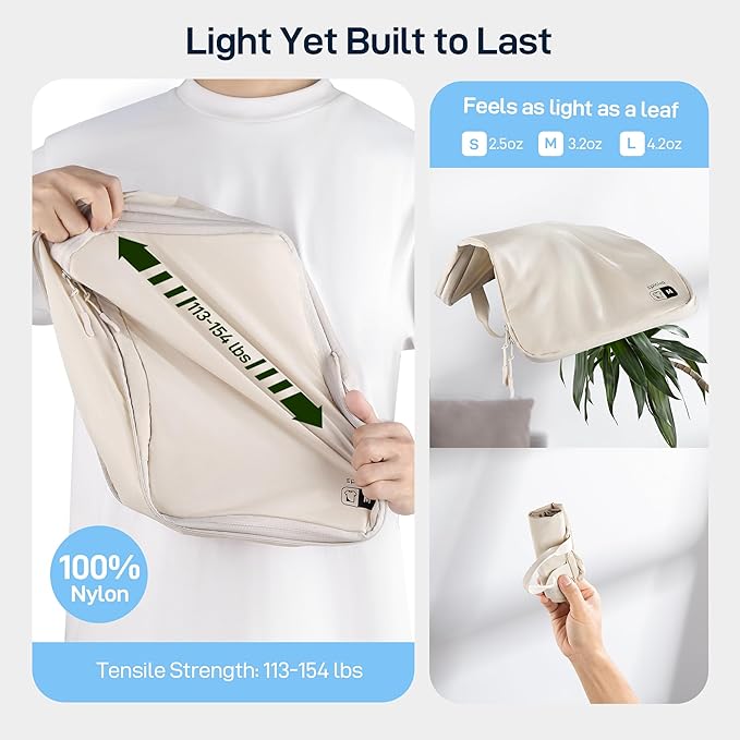 EPICKA 5 Set Ultra-Lightweight Compression Packing Cubes - Water Resistant Durable Travel Organizers Bags, Expandable Travel Accessories for Carry on, Luggage, Suitcase, Backpack