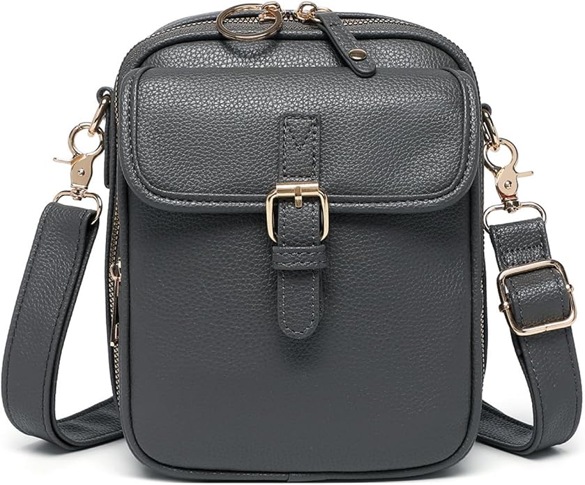 1060 Leather Crossbody Bags for Women Anti-Theft Vegan Purse with Card Slots, Travel Shoulder Bag, Waterproof Crossbody Purse