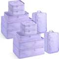 Reginary 6 Set Travel Packing Cubes Luggage Organizer Set Lightweight Suitcase with Shoe Bag for Clothes Toiletries