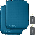 ATEPA Inflatable Stadium Seat Cushion, Self-Inflating Memory Foam Stadium Seats Bleacher Seat Chair Cushion Pad for Airplane Travel Backpacking Sports Events