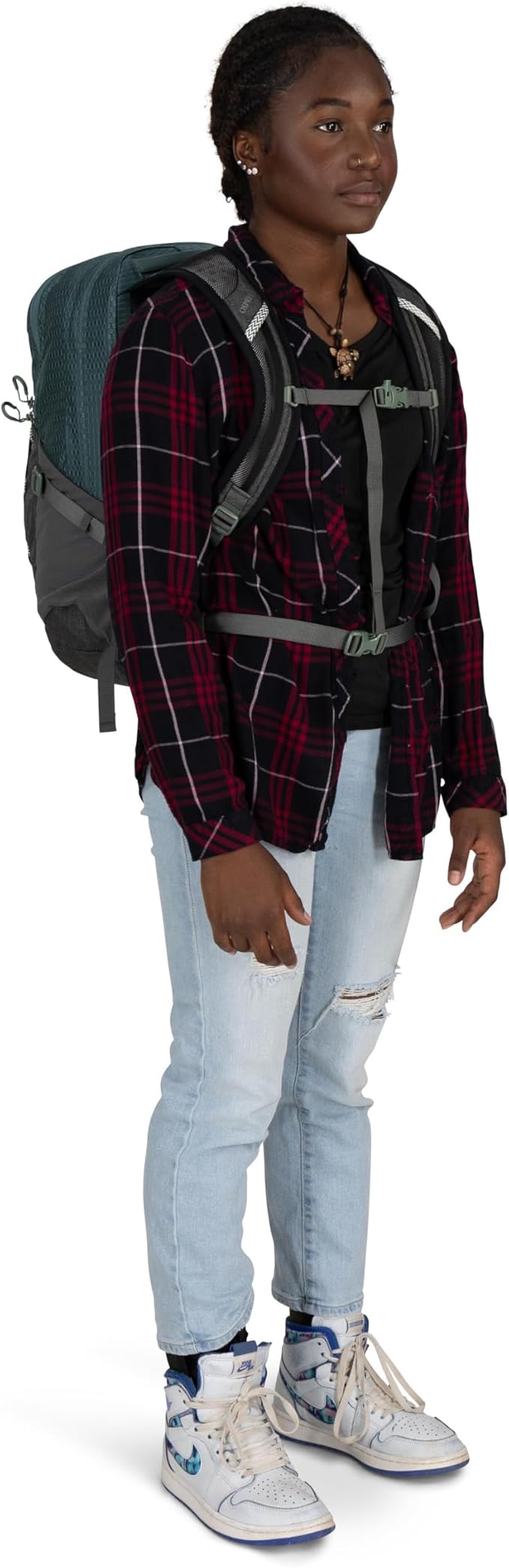 Osprey Quasar 26L Commuter Backpack, Cascade Blue/Coal Grey Heather