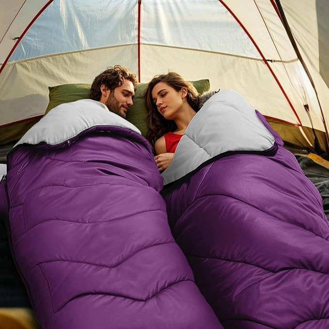 Sleeping Bags for Adults Cold Weather,Portable, Waterproof,Lightweight Camping Sleeping Bag for Tall Girls Boys with Compression Sack for Warm Camping, Hiking, Outdoor & Indoor