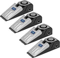 ZZRUI Door Stop Alarm with 120dB Siren, 4 Pack Portable Security Door Stopper Wedge Alarm for Travel, Home, Apartment, Dorm, Hotel, Entry Alert Safety Device for Women & Kids