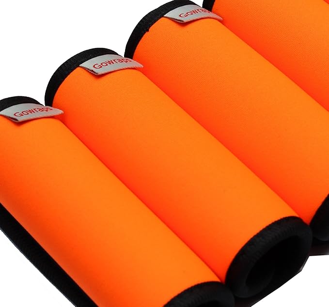 Neoprene Luggage Handle Wrap 5pcs Pack Neon Luggage Tags/Identifiers Bright Luggage Markers Airport Travel Accessories for Luggage/Suitcase Fluorescent Orange