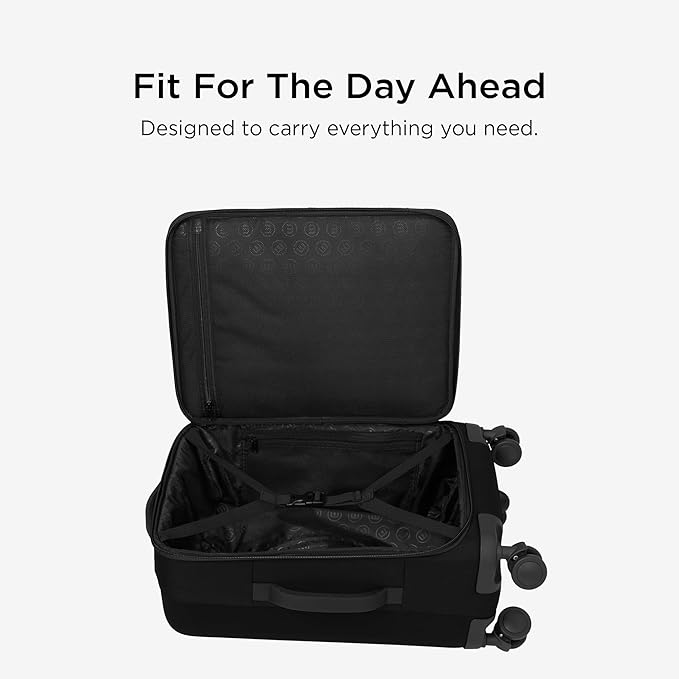 TravisMathew Quad Carry-On Spinner TMB400, Black