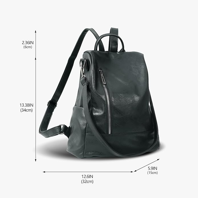 Women Backpack Purse PU Leather Anti-theft Casual Shoulder Bag Fashion Ladies Satchel Bags