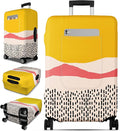 Slohif Luggage Cover for Suitcase Tsa Approved Protector - Luggage Sleeve Large Suit Case Cover Travel Stretch Baggage Case Protective Washable Fit 18-20 Inch Patchwork XS