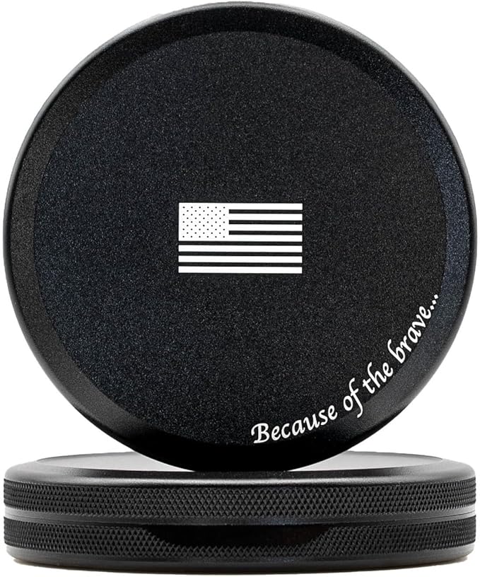 Metal Pouch Can | Metal Container | Slim EDC Pocket Tin | Airtight & Moisture-Resistant | Compact Daily Organizer | Pill Case & Travel Tin | Father’s Day Gift for Dad | (Insignia Ed, Black, Slim)