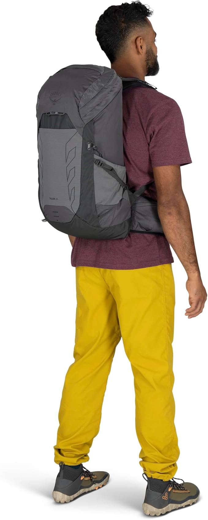 Osprey Talon 26L Men's Lightweight Hiking Backpack with Hipbelt, Scoria Blue/Night Shift