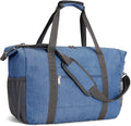 Narwey 18x14x8 Inches Travel Bag Spirit Airlines Frontier Personal Item, Travel Duffel With Wet Pocket Carry on Bag for Airplane Underseat Duffle Overnight for Women and Men (Navy Blue)