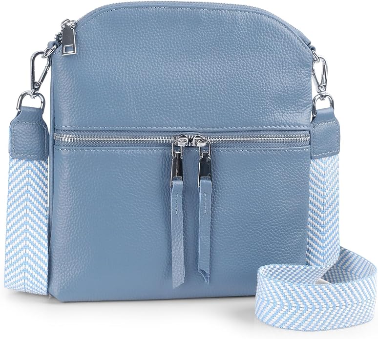befen Genuine Leather Small Crossbody Purses for Women Travel Cross Body Bags Lightweight with Adjustable Shoulder Strap