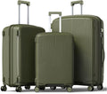Nazhura Luggage Set, 3-Piece Hardside Suitcase Set, 20-inch Carry On, 24-inch, 28-inch Luggage