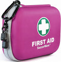 150 Pieces Mini First Aid Kit - Small Medical Kit with Hard Shell - Emergency First Aid Kit for Car, Travel, Home, Outdoor, Office, Camping, Hiking (Purple)