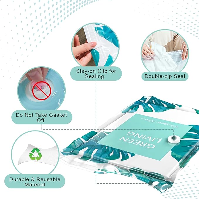 18 Pack Vacuum Storage Bags for Travel Clothing with High Pressure Electric Pump, 3 Sizes Large/Medium/Small Space Saver Bag Vacuum Sealed for Luggage Blankets, Vacuum Seal Bag for Bedding Comforters