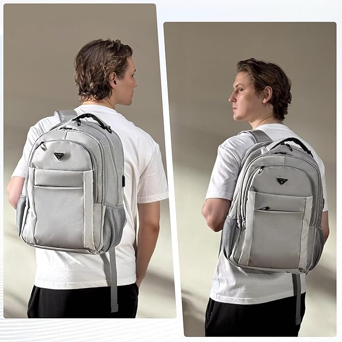 Multipocket TSA Travel Laptop Backpack for Men, Anti-Theft Business Daypacks, Airline Approved Personal Item Work Bag,Water Resistant 16 Inch Work Computer Backpack