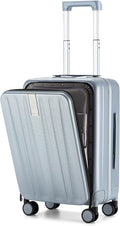 Hanke 20 Inch Carry On Luggage Hard Shell Suitcases with Wheels Luggage Suitcase Travel Luggage for Women Men Rolling Luggage Bags for Business Trip Weekender-Grey