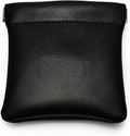 PU Leather Jewelry Travel Bag Leather Jewelry Pouch Christmas,Wedding Party Favor Gift Bag (L, Black)