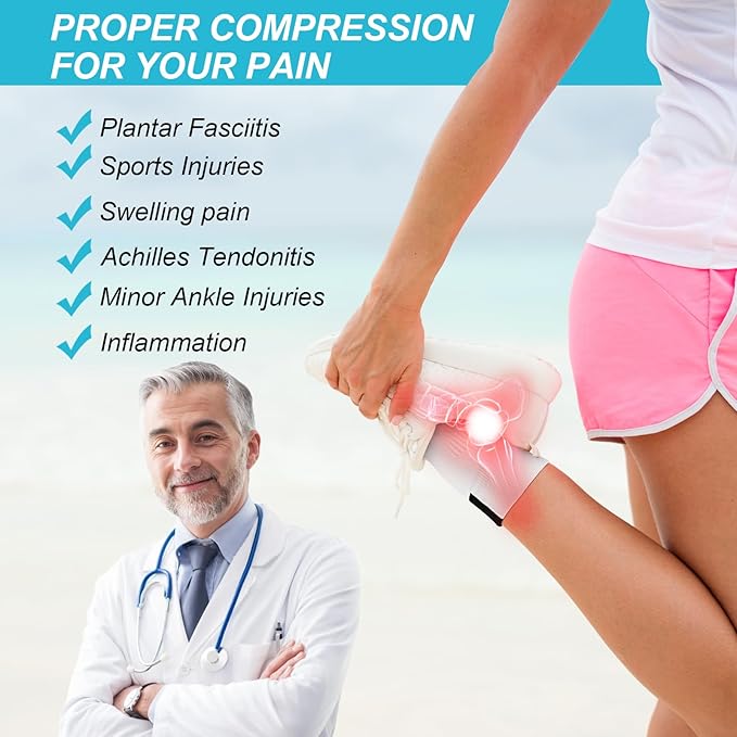 PAPLUS Ankle Compression Socks for Women 6 Pairs, Running Athletic Socks with Arch Support，Plantar Fasciitis Socks
