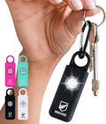 Original Defense® Siren Self-Defense Alarm (Black) - 130 dB Keychain Alarm with LED Strobe Light for Women, Children, and Elderly - Police Recommended
