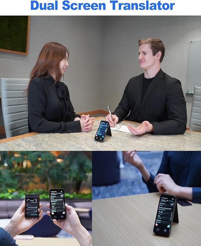 iTour D-Lite Dual Screen Language Translator Device, 2025 Real-Time Voice Translation Interpreter Hub 139 Languages, Group Chat & Photo & PhoneTranslation, Instant Pocket AI Translator Device
