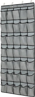 35Large Pockets Over The Door Shoe Organizer, Mesh Pockets Shoe Holder Rack, Capacity Shoe Hanging Storage，door shoe rack With 4 Metal Hook.
