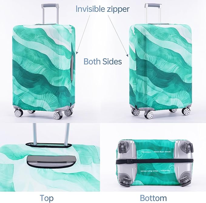 Travelkin Luggage Covers For Suitcase Tsa Approved,Suitcase Cover Protector Fit 26-28 Inch Luggage