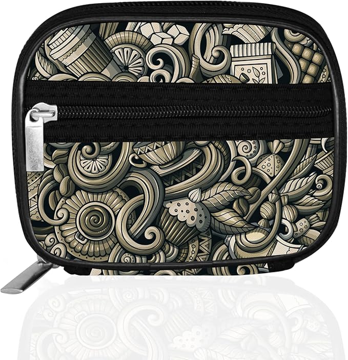 Serfeymi Weekly Travel Pill Organizer Pill Case for Purse with Removable 7 Day Pill Box, Fashionable Travel Medicine Organizer Pill Container for Medicine, Vitamin, Supplement - Brown 03