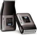 Cordless Foil Shaver for Men: High-Speed 6000RPM, Dual Replacement Heads (Foil + Trimmer), USB-C Rechargeable, IPX7 Waterproof & Battery Display