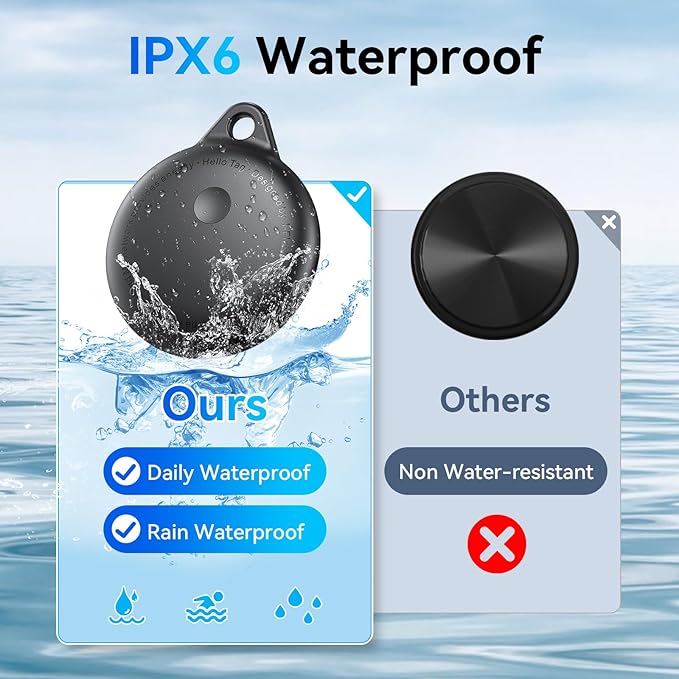 Tags-4 Pack, Smart Bluetooth Tracker Work with Apple Find My, Key Finders and Find My Tracker, Game Changer Waterproof Smart Tag with Key Ring GPS Tracker Tag for Keys/Luggage/Wallet/Pets etc