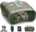Night Vision Goggles, 4K Night Vision Binoculars, 3'' HD Screen & 10X Digital Zoom, 5000mAh Battery and 32GB TF Card, 1500FT Viewing Range for Camping & Security