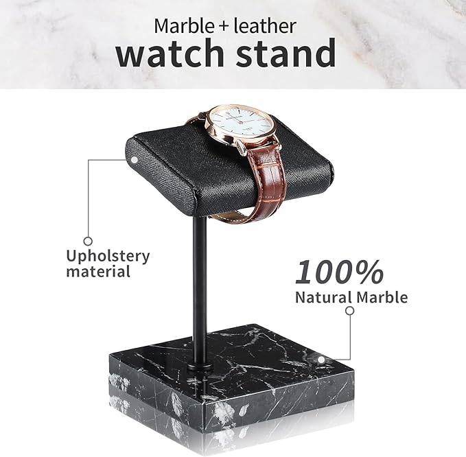 LYS&LYX Watch stand watch display stand watch holder watch Handcrafted watch holder (1black)