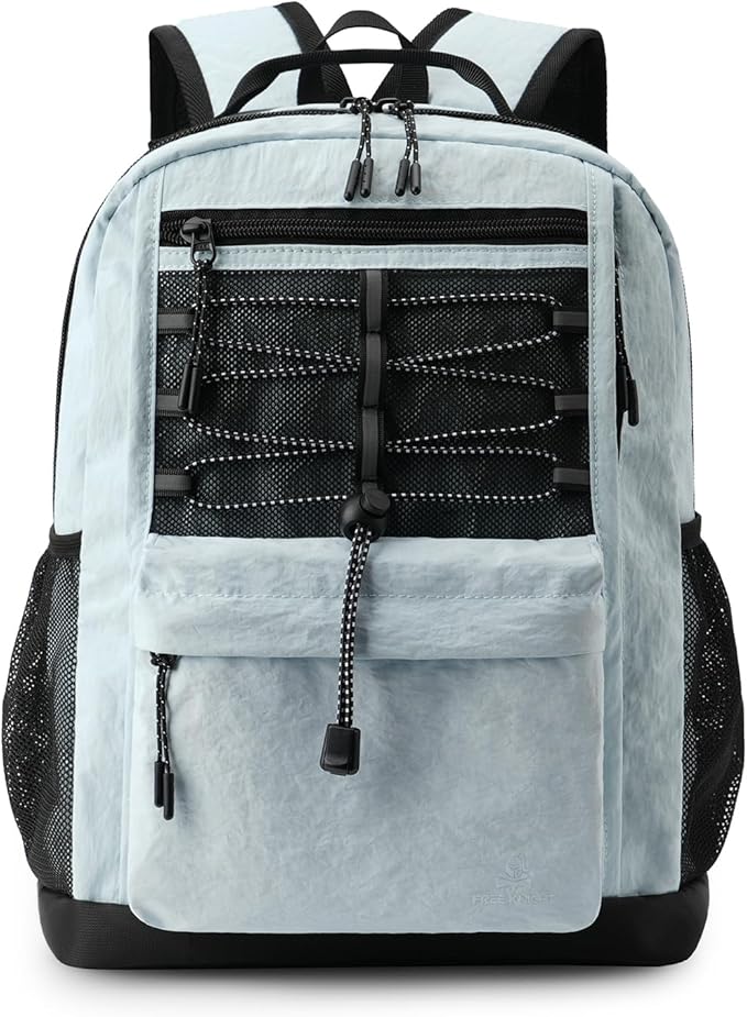 10L Small Size Casual Backpack for Kids Girls Boys Ages 3-9, Mini Waterproof Outdoor Sport Travel Hiking Camping Daypack (Light Blue)