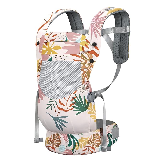 Newborn Baby Front Carrier Backpack, Toddler Baby Body Carrier, 7-66 Lbs Ergonomic Design, Lumbar Support, Lightweight