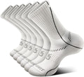 BULLIANT Compression Socks for Men 6Pairs, Athletic Crew Socks Cushioned For Men Sports Running-Arch Support