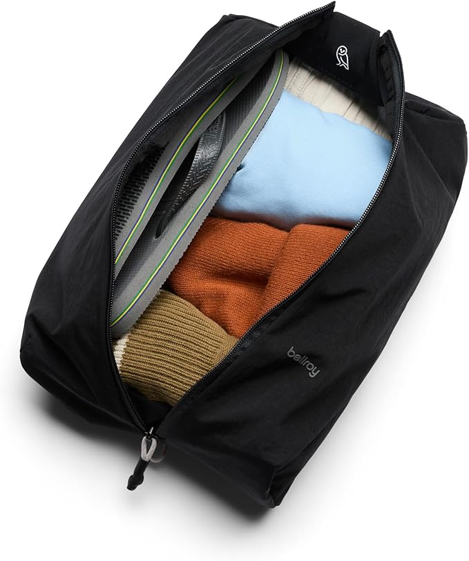 Bellroy Lite Packing Caddy 8L (Travel Organizer Packing Cube, Zip-up Storage Solution for Travel Near or far) - Black