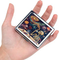 Cute and Stylish Metal Pill Box - Compact Portable Pill Organizer with 8 Compartments, Food-Grade Divider, Ideal for Travel, Vitamins, Jewelry, Cosmetics (Cosmic Brew)