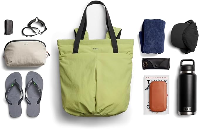 Bellroy Lite Totepack (18 liter lightweight tote bag and backpack, for beach, travel and every day) - Kiwi