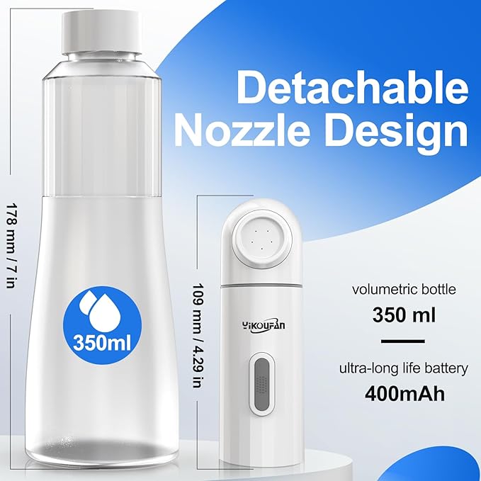 Portable Electric Bidet for Travel - Rechargeable Handheld Bidet with Two Pressure Options, Adjustable Nozzle, Electric Sprayer for Personal Hygiene Care