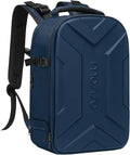 MOSISO Camera Backpack, DSLR/SLR/Mirrorless Photography Camera Bag Waterproof Artistic Geometric Hardshell Case with Tripod Holder&15-16 inch Laptop Compartment for Canon/Nikon/Sony, Steel Blue