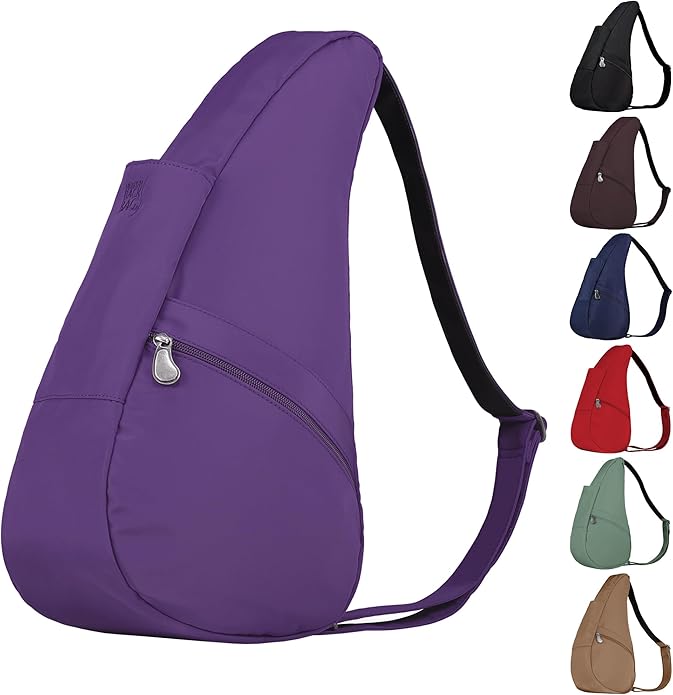 AmeriBag 17" Microfiber Crossbody Sling Healthy Back Bag
