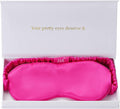 Silk Sleep Mask Light Blocking Luxury 100% Mulberry 19mm Silk Eye Mask Eye Cover Blindfold Ultra Soft Light & Comfy Anti Aging Skin Care with Travel Bag Gift Package