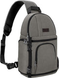 MOSISO Camera Sling Bag, DSLR/SLR/Mirrorless Camera Backpack Case Shockproof Photography Backpack with Tripod Holder & Removable Modular Inserts Compatible with Canon/Nikon/Sony/Fuji