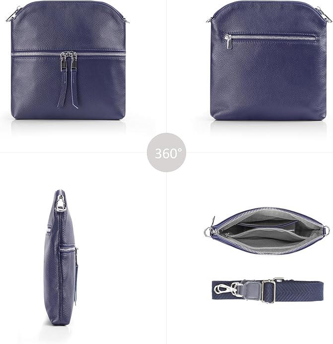 befen Genuine Leather Small Crossbody Purses for Women Travel Cross Body Bags Lightweight with Adjustable Shoulder Strap