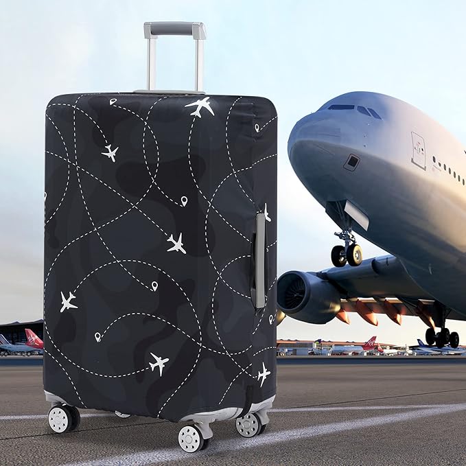 Travelkin Luggage Covers With Tag For Suitcases Tsa Approved,Suitcase Covers Protector Fit 18-32 Inch Luggage,L