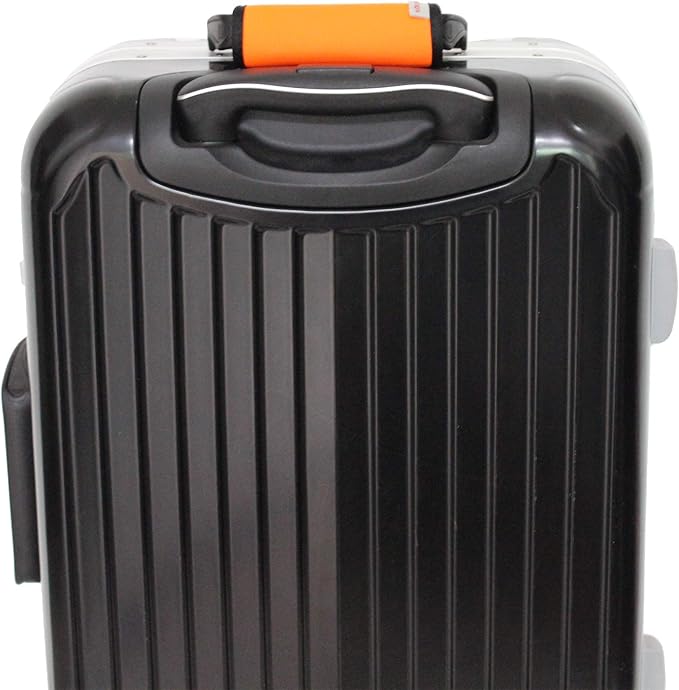 Neoprene Luggage Handle Wrap 5pcs Pack Neon Luggage Tags/Identifiers Bright Luggage Markers Airport Travel Accessories for Luggage/Suitcase Fluorescent Orange