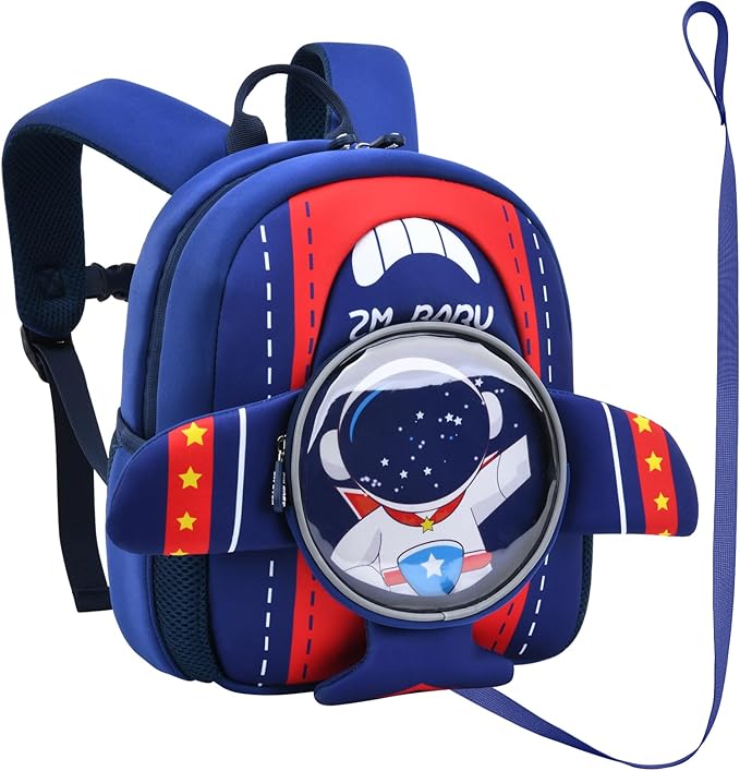Padgene Toddler Backpacks Kids Preschool Backpack Waterproof Neoprene Animal Schoolbag Lunch backpack 3D Cartoon Mini Travel Bag for Boys Girls Ages 3-5