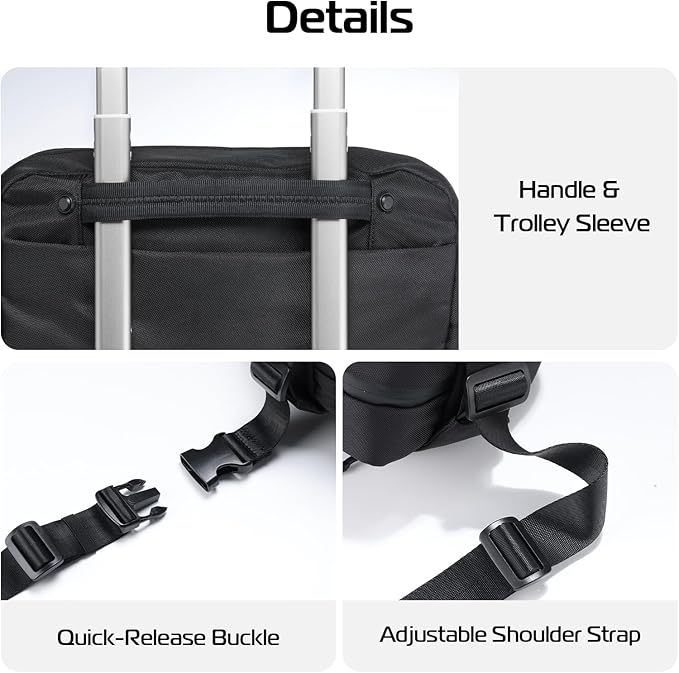 ULANZI Camera Sling Bag, Water-Resistant Camera Case with Tripod Holder, DSLR/SLR/Mirrorless Camera Bags Crossbody for photographers - Black