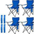 Damei century 4PCS Folding Camping Chairs-Lightweight, Installation-Free, Portable Chair for Beach, Lawn, Outdoor Sports